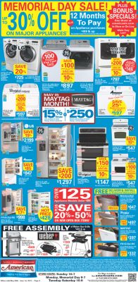 Advertised Appliance Offers