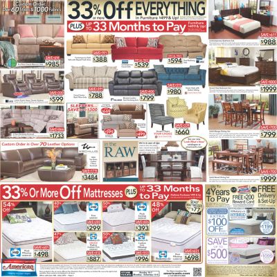 Advertised Furniture Offers