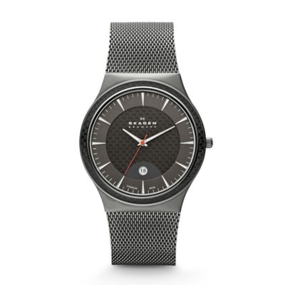 Skagen Viggo Men's Steel Mesh And Titanium Watch 234Xxlt Grey