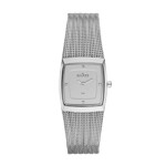 Striped Mesh Steel Womens Watch