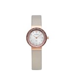 White & Rose Gold Tone Steel Watch