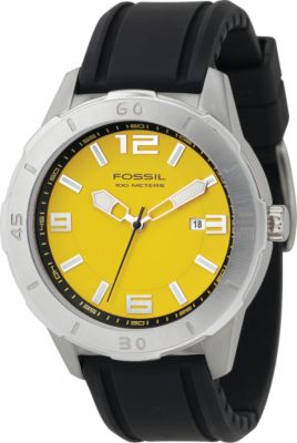 Analog Yellow Dial Watch