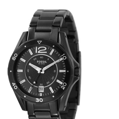 Fossil Analog Black Dial Watch
