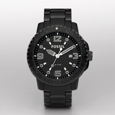 Fossil Analog Black Dial Watch
