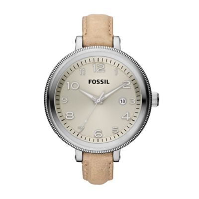 Fossil Bridgette Leather Watch Sand