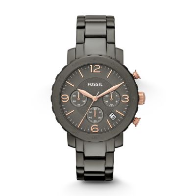 AM4431 - Natalie Chronograph Stainless Steel Watch - Smoke