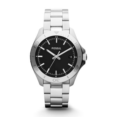 AM4441 - Retro Traveler Stainless Steel Watch