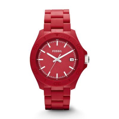 AM4450 - Retro Traveler Resin Watch - Red