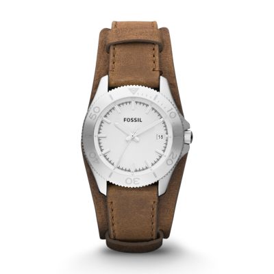 AM4460 - Retro Traveler Leather Watch - Brown