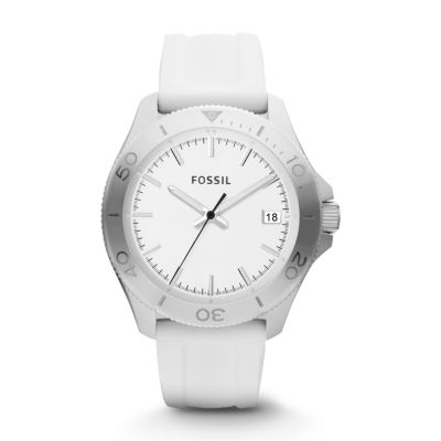 AM4471 - Retro Traveler Silicone Watch – White