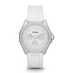 Cecile Multifunction Silicone Watch - White