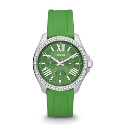 Fossil Cecile Multifunction Silicone Watch Green, AM4489 FOSSIL®