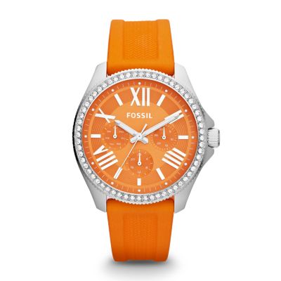 AM4491 - Cecile Multifunction Silicone Watch - Orange