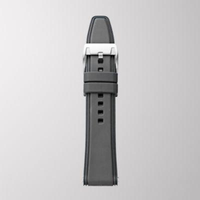 Fossil Silicone Watch Strap - Grey