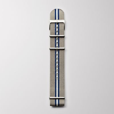 save on Fossil Nylon Watch Strap Striped