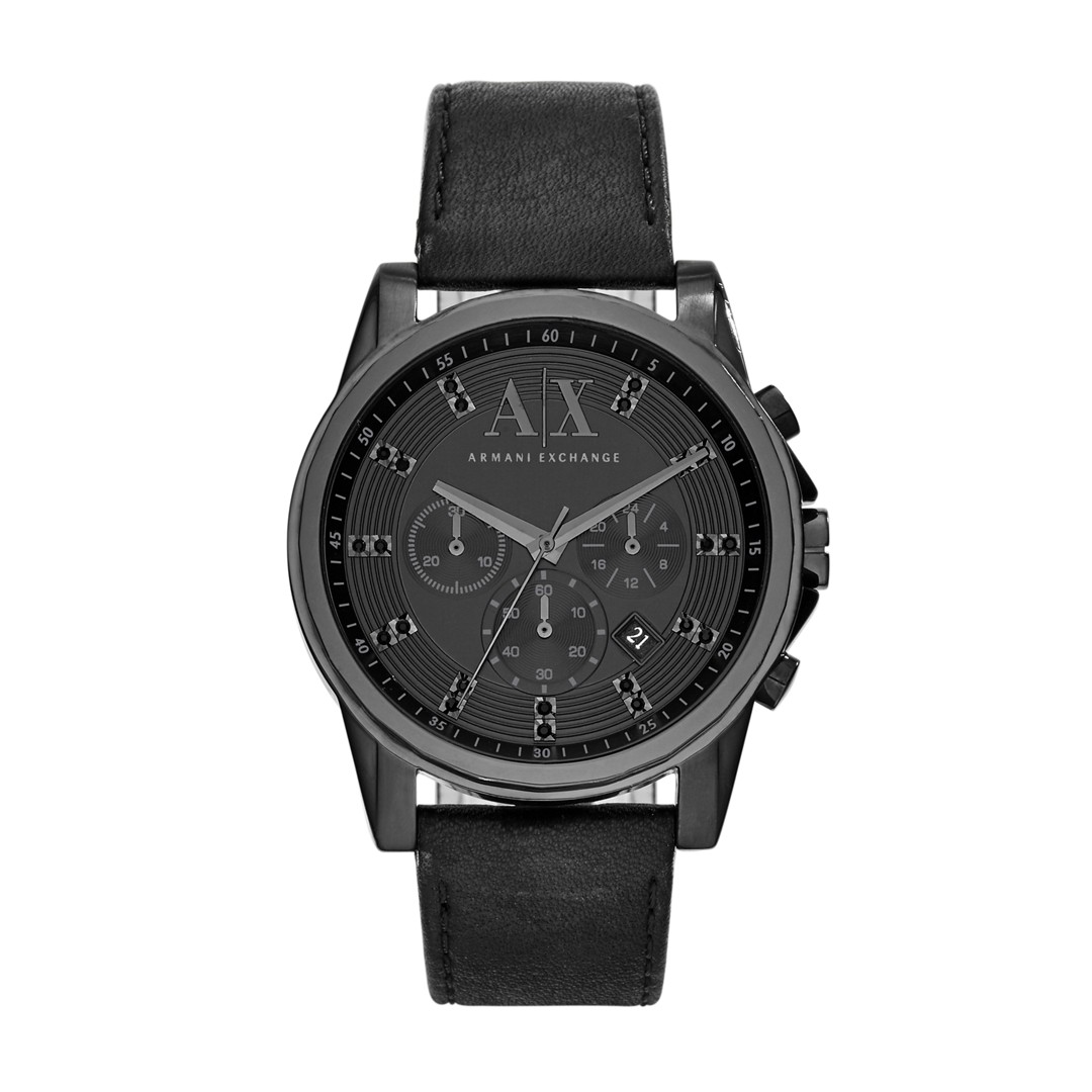 Armani Exchange A|X Men&Apos;S Outer Banks Chronograph Black Leather Watch Ax2507 Jewelry - AX2507-WSI Armani Exchange A|X Men&Apos;S Outer Banks Chronograph Black Leather Watch Ax2507 Jewelry - AX2507-WSI