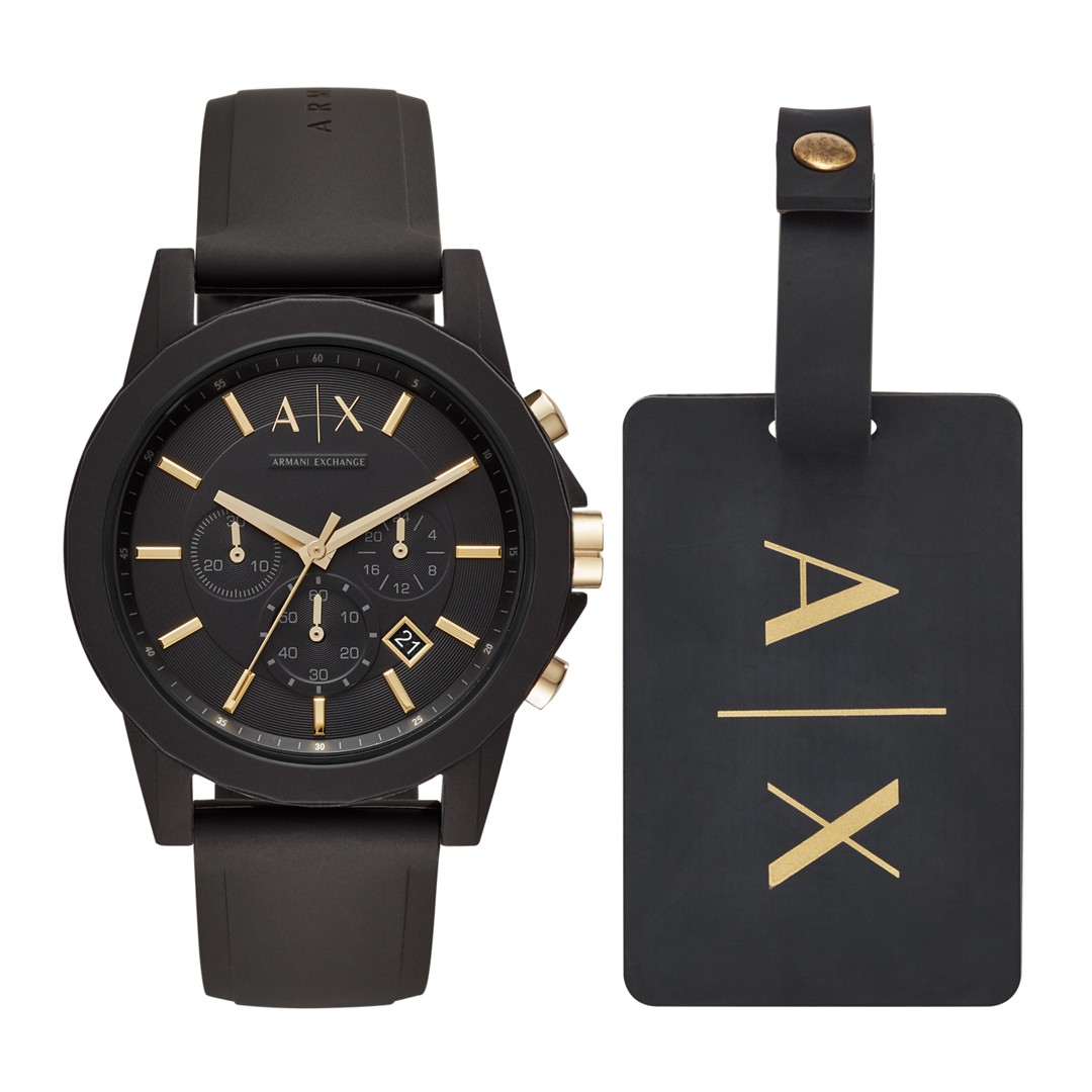 Armani Exchange Aix Men&Apos;S Gift Set Ax7105 Jewelry - AX7105-WSI Armani Exchange Aix Men&Apos;S Gift Set Ax7105 Jewelry - AX7105-WSI