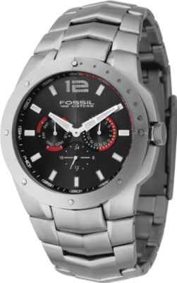 Fossil Mens Multifunction Metal Watch - Black Dial - BQ9316