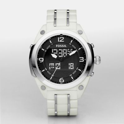 Fossil BQ9382, Explorer Ana-digi White