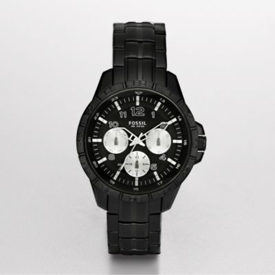 Fossil BQ9395, Chronograph Black Dial