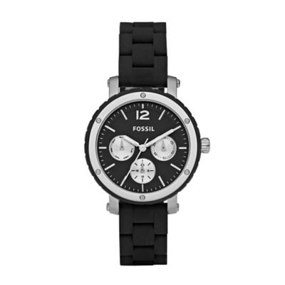 Fossil Modern Stainless Steel and Silicone Watch Black