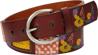 Fossil Logo Patch Belt
