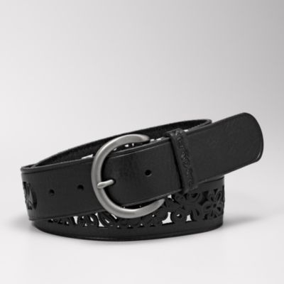 Fossil Floral Cutout Belt
