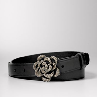 Fossil Glitz Rose Buckle Belt