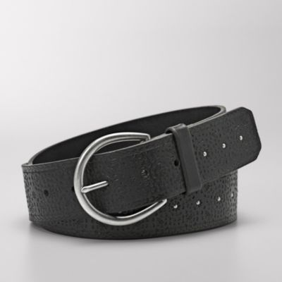 Fossil Emboss With Studs Belt