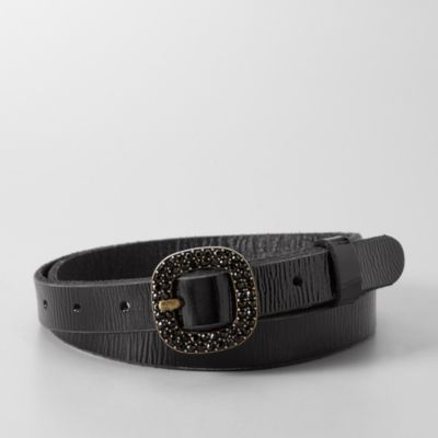 Fossil Rhinestone Buckle Belt
