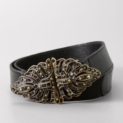 Fossil Rhinestone Clasp Belt
