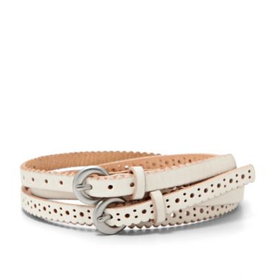 BT4060105C - Scalloped Double Buckle Belt