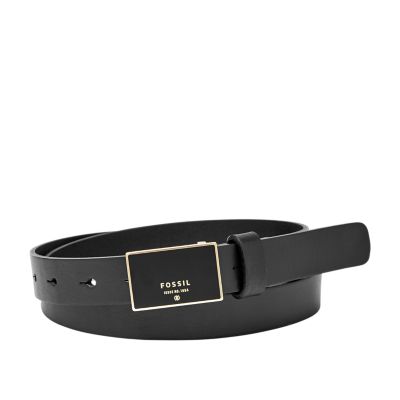 Fossil Dawson Plaque Buckle Belt Bt4298001l