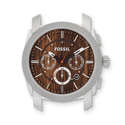 C241000 - Machine Stainless Steel Watch Case – Wood Print
