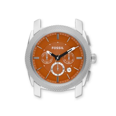 C241008 - Machine Stainless Steel Watch Case – Orange
