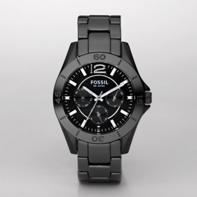 Fossil CE1003 Black Ceramic Multifunction