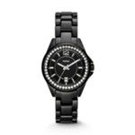 Riley Mini Ceramic Watch - Black