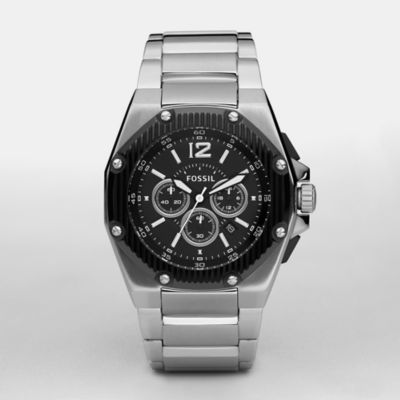 Fossil CE5000 Silver Ceramic Topring