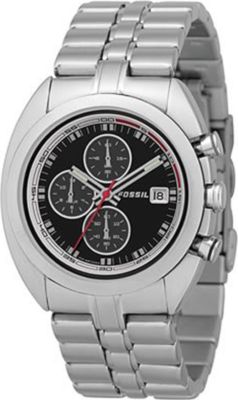 Fossil Mens Metal Chronograph Watch - Navy Dial - CH2436