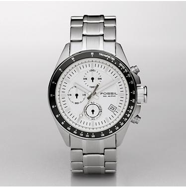 Fossil CH2574 Chronograph White Dial