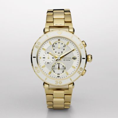 Fossil Chronograph Silver Dial