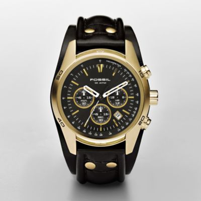 Fossil CH2615, Chronograph Black Dial