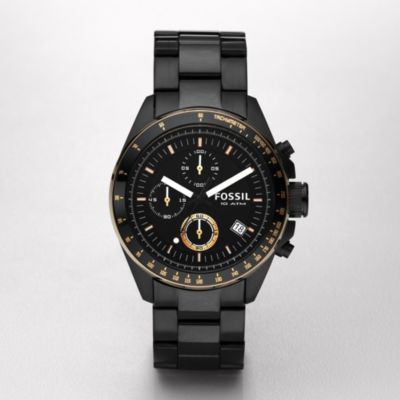 Fossil CH2619 Chronograph Black Dial
