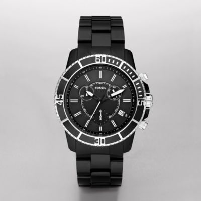 Fossil CH2623, Chronograph Black Dial