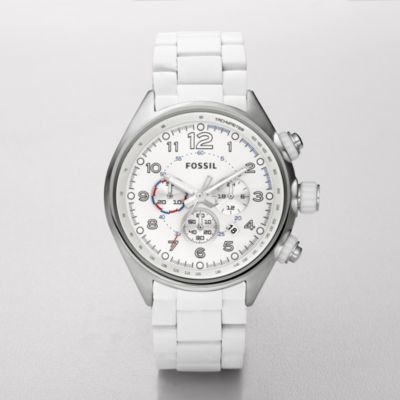 reloj fossil blanco