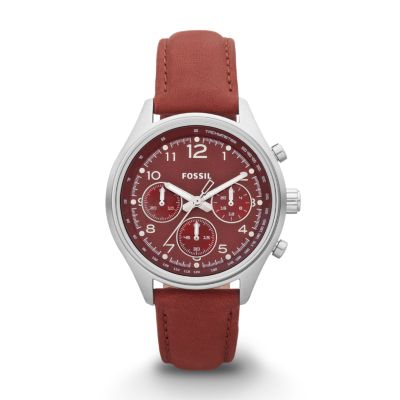 CH2833 - Flight Chronograph Leather Watch – Red