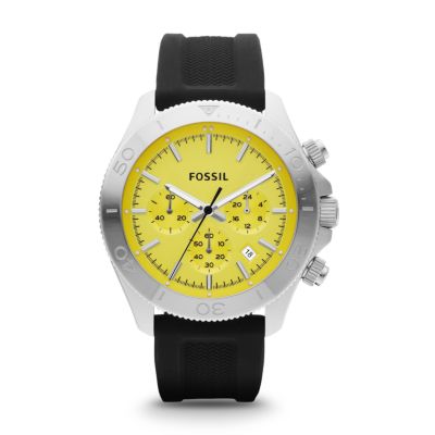 CH2852 - Retro Traveler Silicone Watch - Black