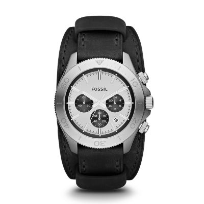 CH2856 - Orologio Retro Traveler in pelle - nero