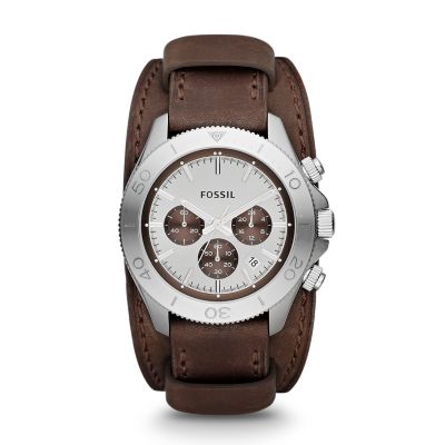 CH2857 - Orologio Retro Traveler in pelle - marrone