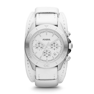 CH2858 - Orologio Retro Traveler in pelle - bianco